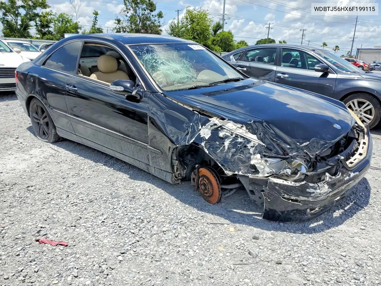 2006 Mercedes-Benz Clk 350 VIN: WDBTJ56HX6F199115 Lot: 52731886