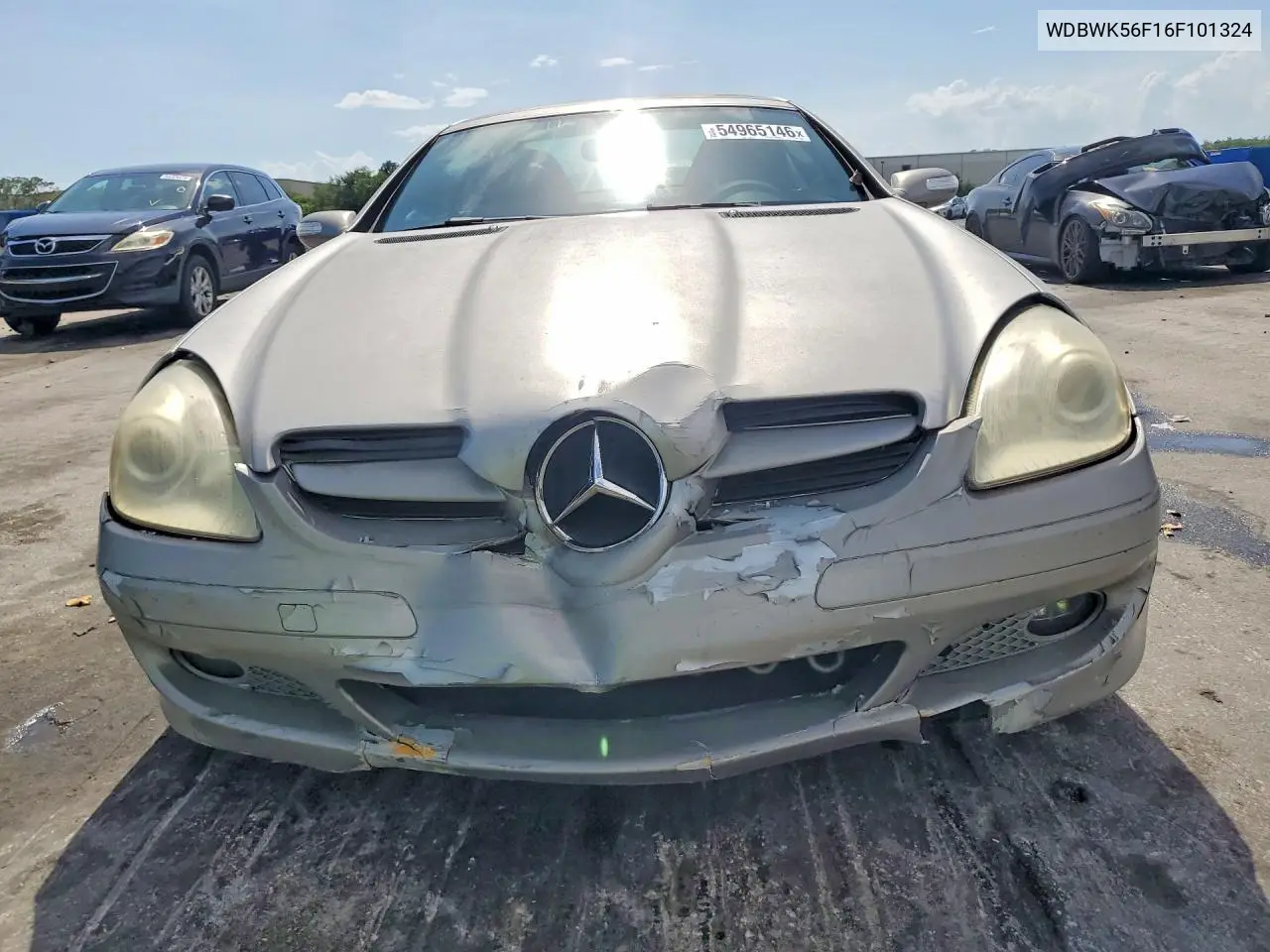 2006 Mercedes-Benz Slk 350 VIN: WDBWK56F16F101324 Lot: 54965146
