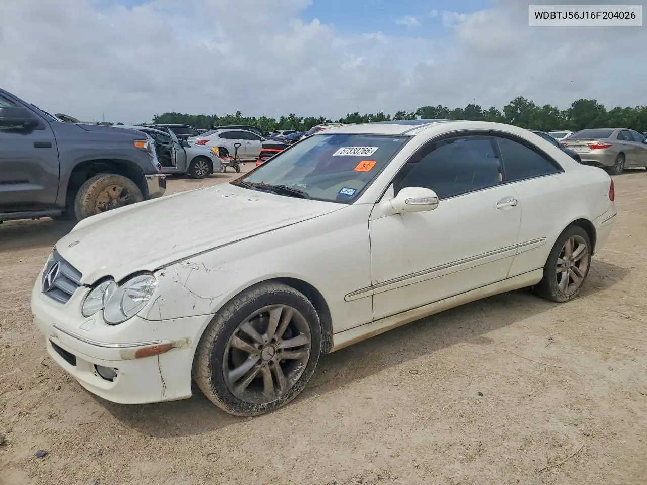 2006 Mercedes-Benz Clk 350 VIN: WDBTJ56J16F204026 Lot: 57333766