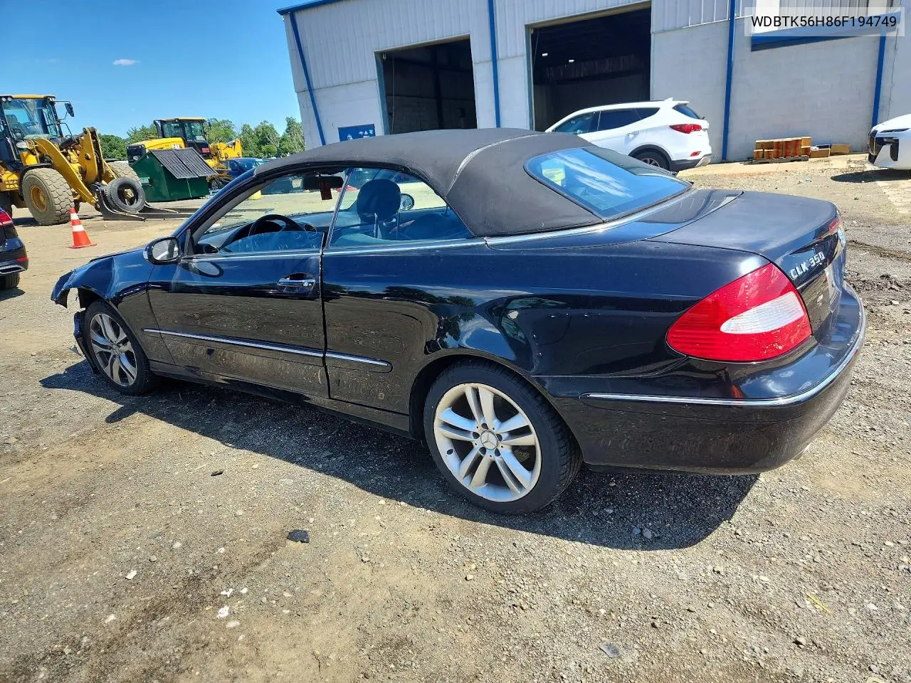 2006 Mercedes-Benz Clk 350 VIN: WDBTK56H86F194749 Lot: 57403676