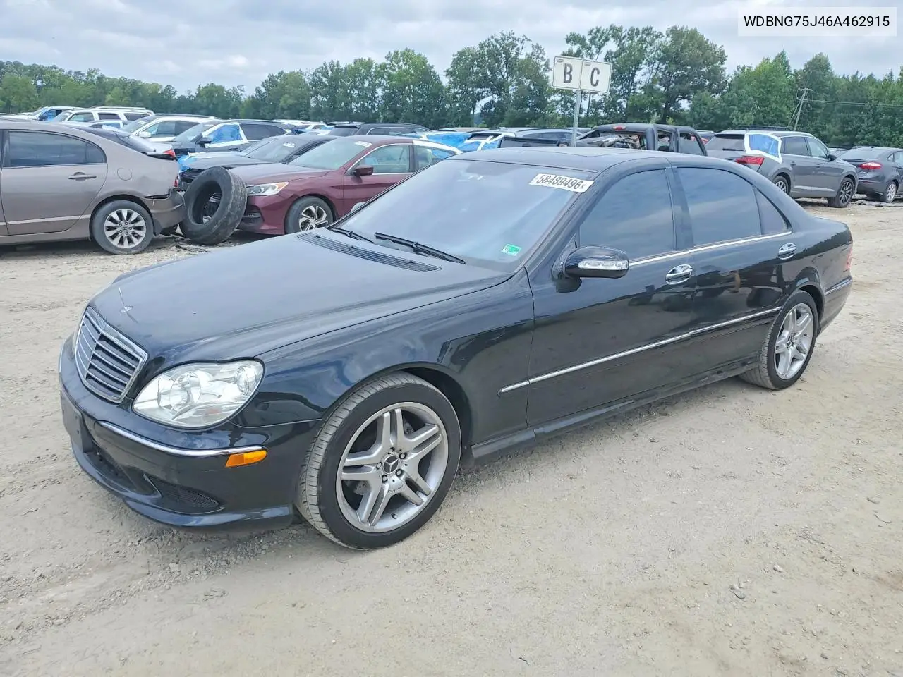 2006 Mercedes-Benz S 500 VIN: WDBNG75J46A462915 Lot: 58489496