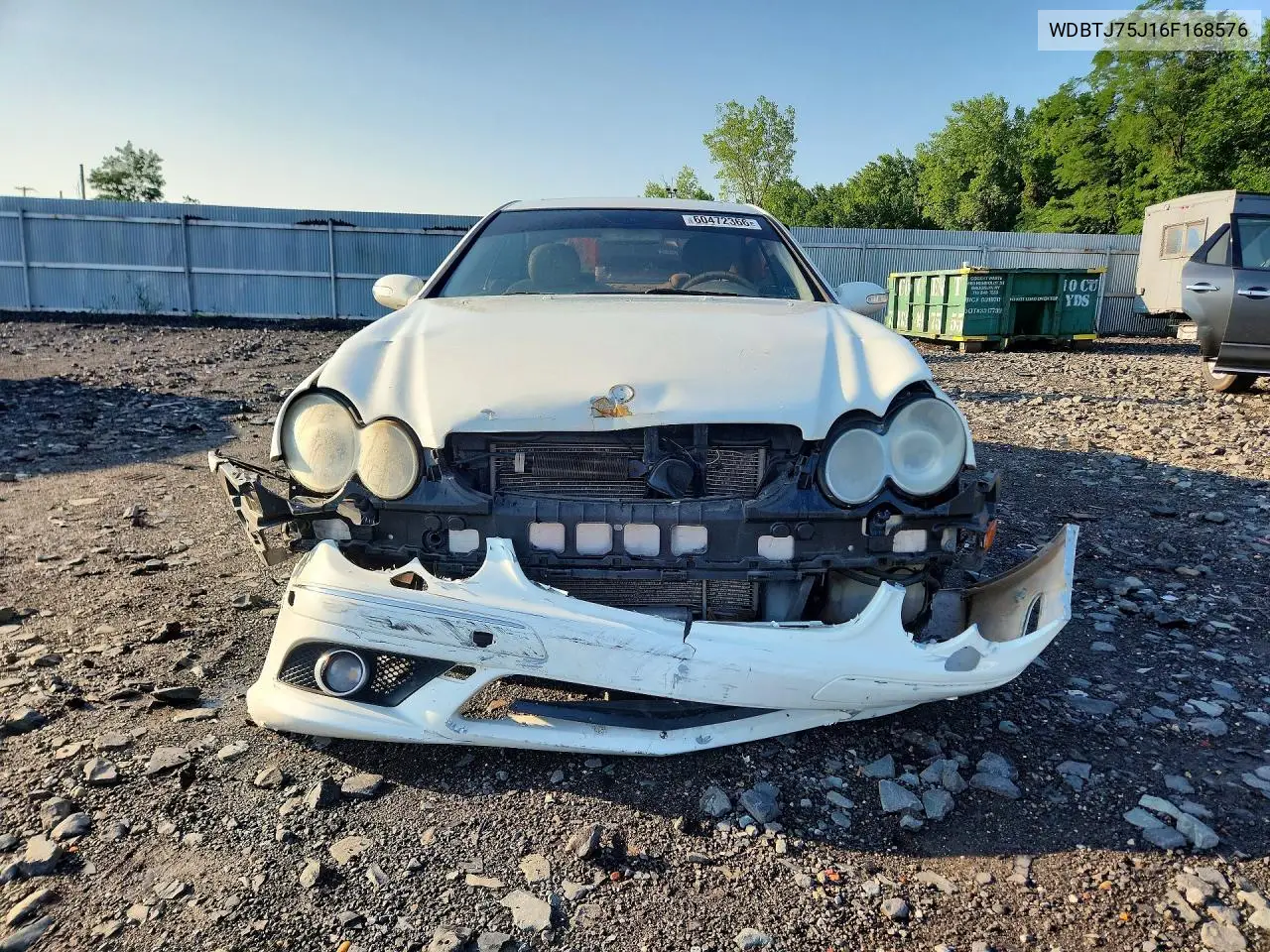 2006 Mercedes-Benz Clk VIN: WDBTJ75J16F168576 Lot: 60472366