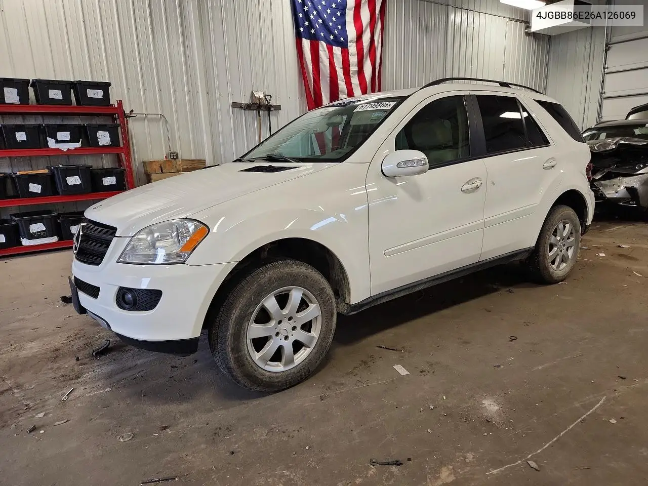 2006 Mercedes-Benz Ml 350 VIN: 4JGBB86E26A126069 Lot: 61799866