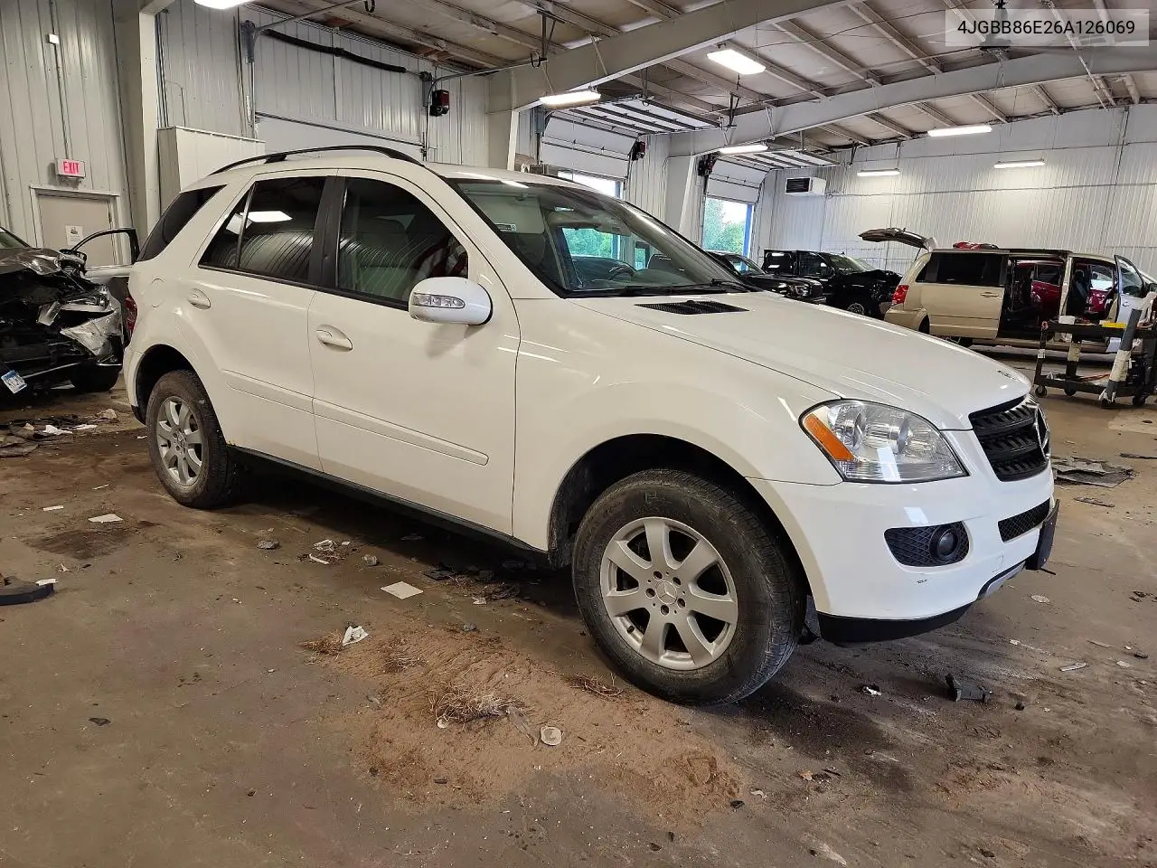 2006 Mercedes-Benz Ml 350 VIN: 4JGBB86E26A126069 Lot: 61799866
