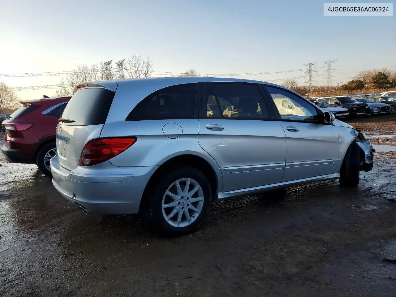 2006 Mercedes-Benz R 350 VIN: 4JGCB65E36A006324 Lot: 76037875