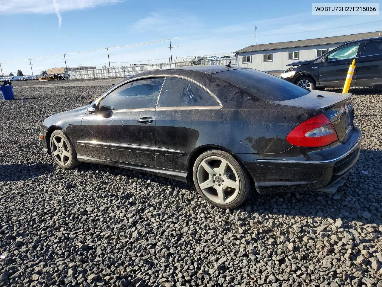 2007 Mercedes-Benz Clk 550 VIN: WDBTJ72H27F215066 Lot: 47834406