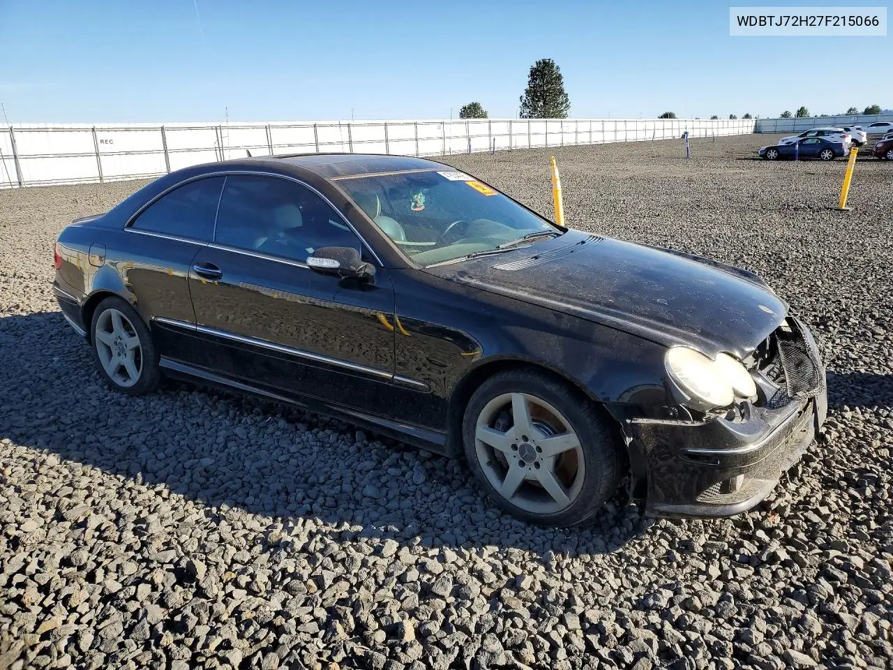 2007 Mercedes-Benz Clk 550 VIN: WDBTJ72H27F215066 Lot: 47834406