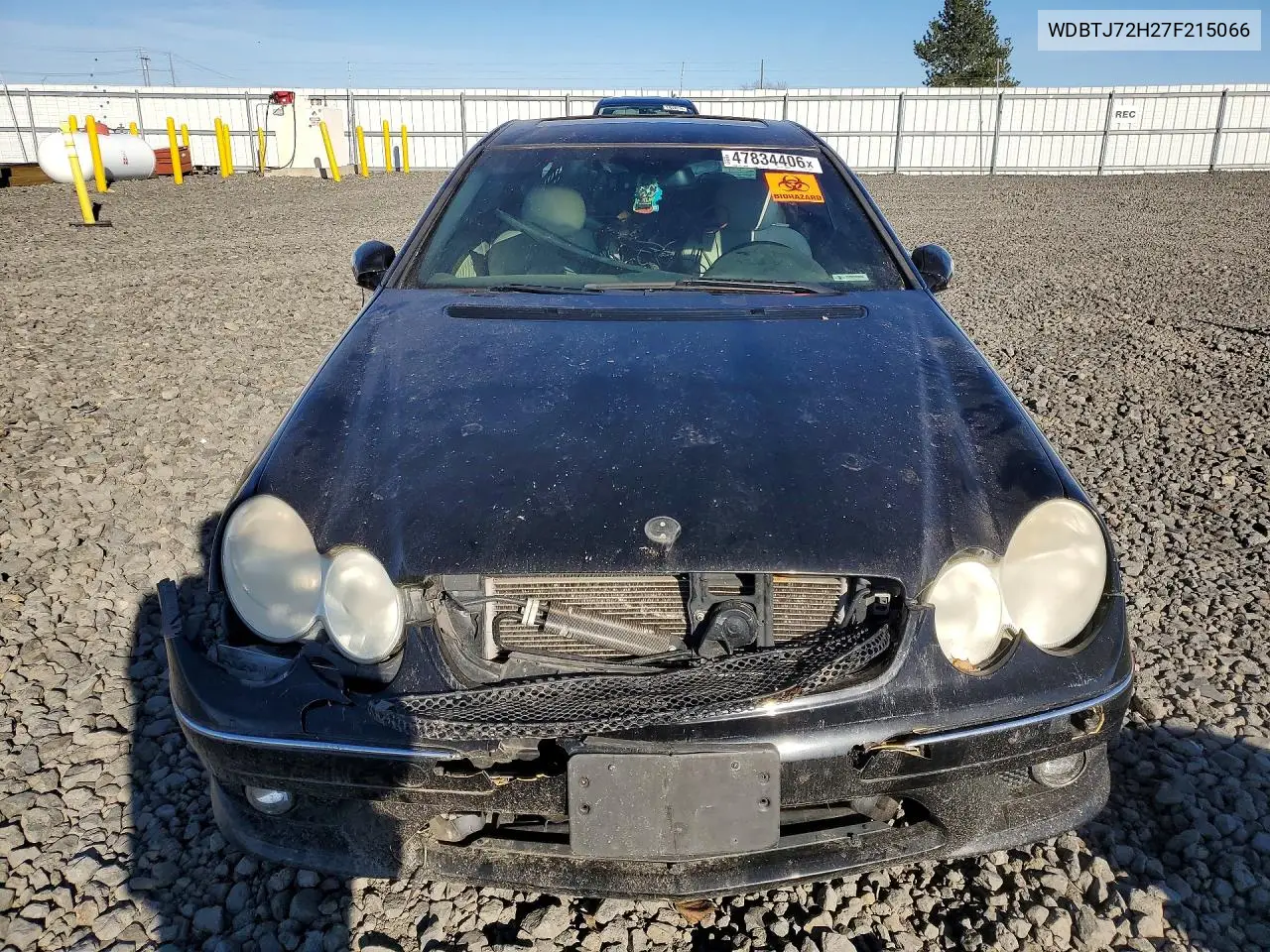 2007 Mercedes-Benz Clk 550 VIN: WDBTJ72H27F215066 Lot: 47834406