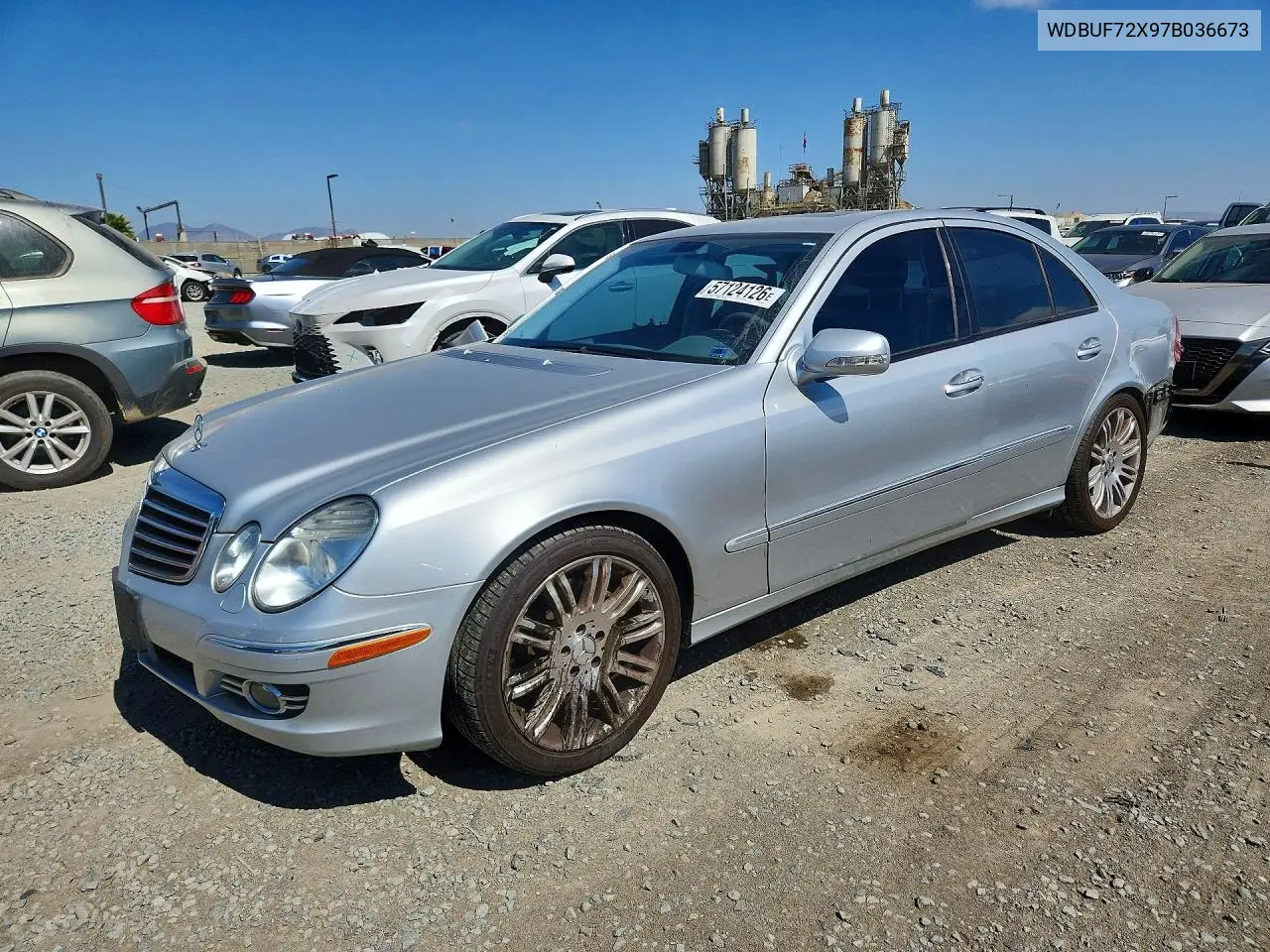 2007 Mercedes-Benz E 550 VIN: WDBUF72X97B036673 Lot: 57124126