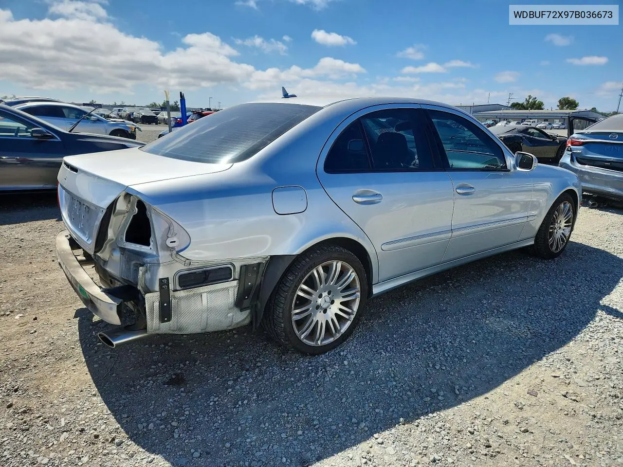 2007 Mercedes-Benz E 550 VIN: WDBUF72X97B036673 Lot: 57124126