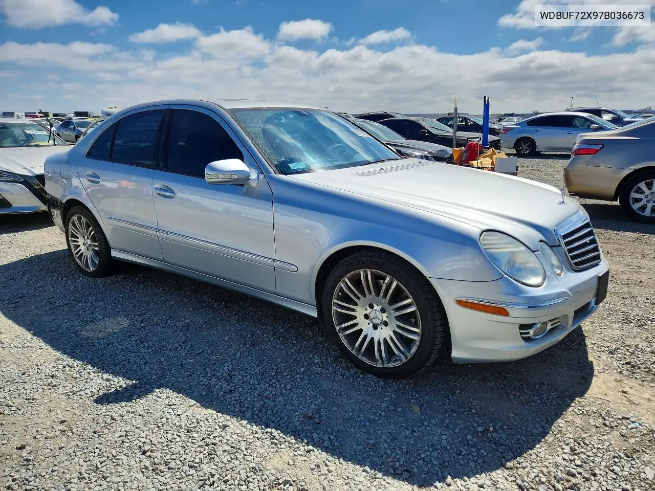 2007 Mercedes-Benz E 550 VIN: WDBUF72X97B036673 Lot: 57124126