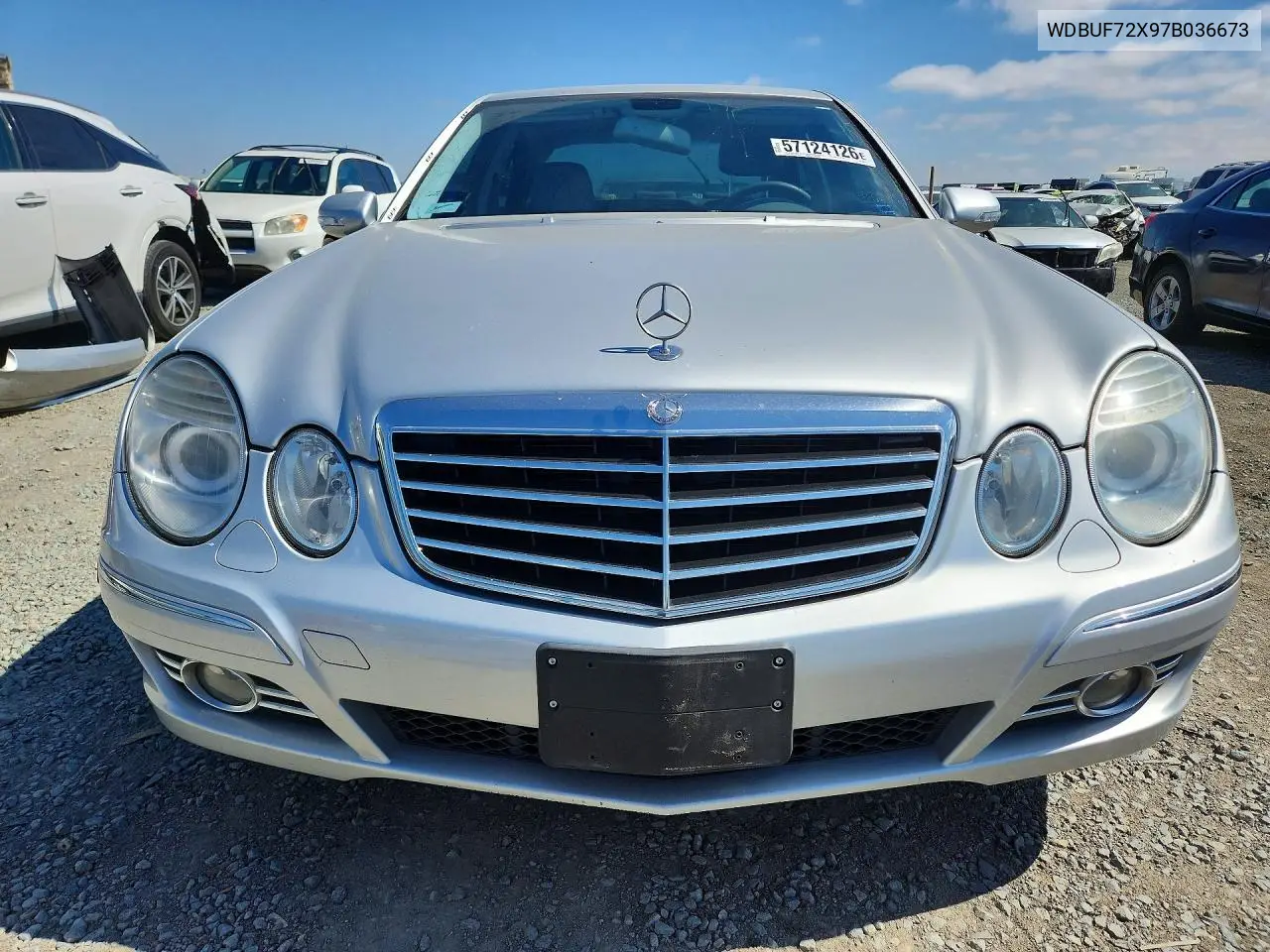 2007 Mercedes-Benz E 550 VIN: WDBUF72X97B036673 Lot: 57124126