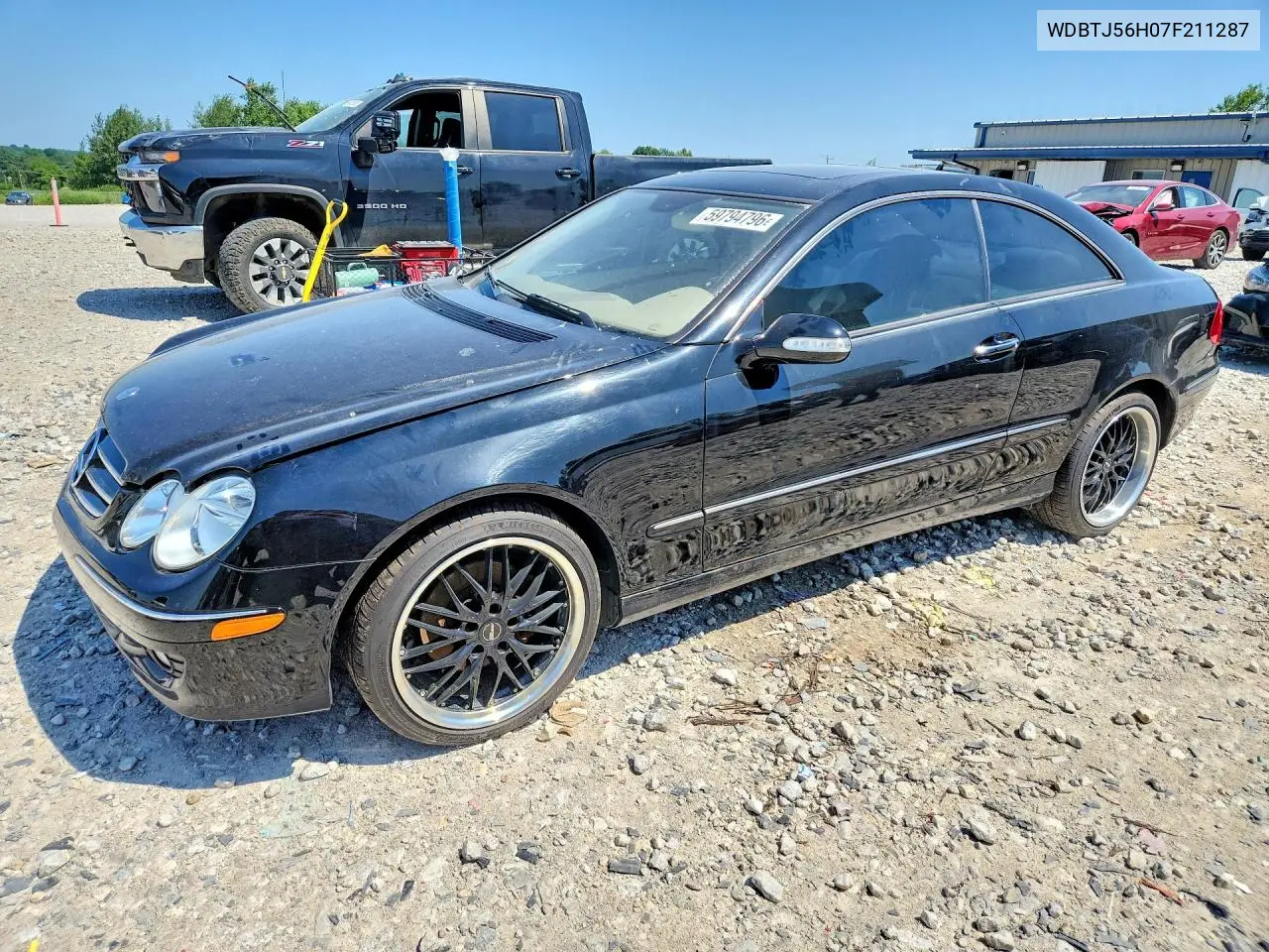 2007 Mercedes-Benz Clk 350 VIN: WDBTJ56H07F211287 Lot: 59794796
