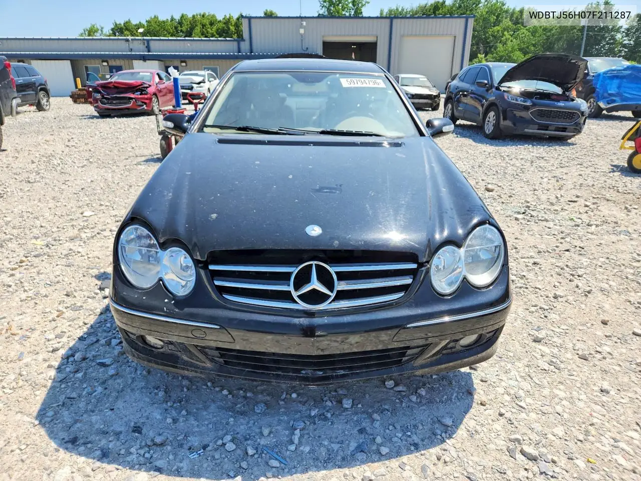 2007 Mercedes-Benz Clk 350 VIN: WDBTJ56H07F211287 Lot: 59794796