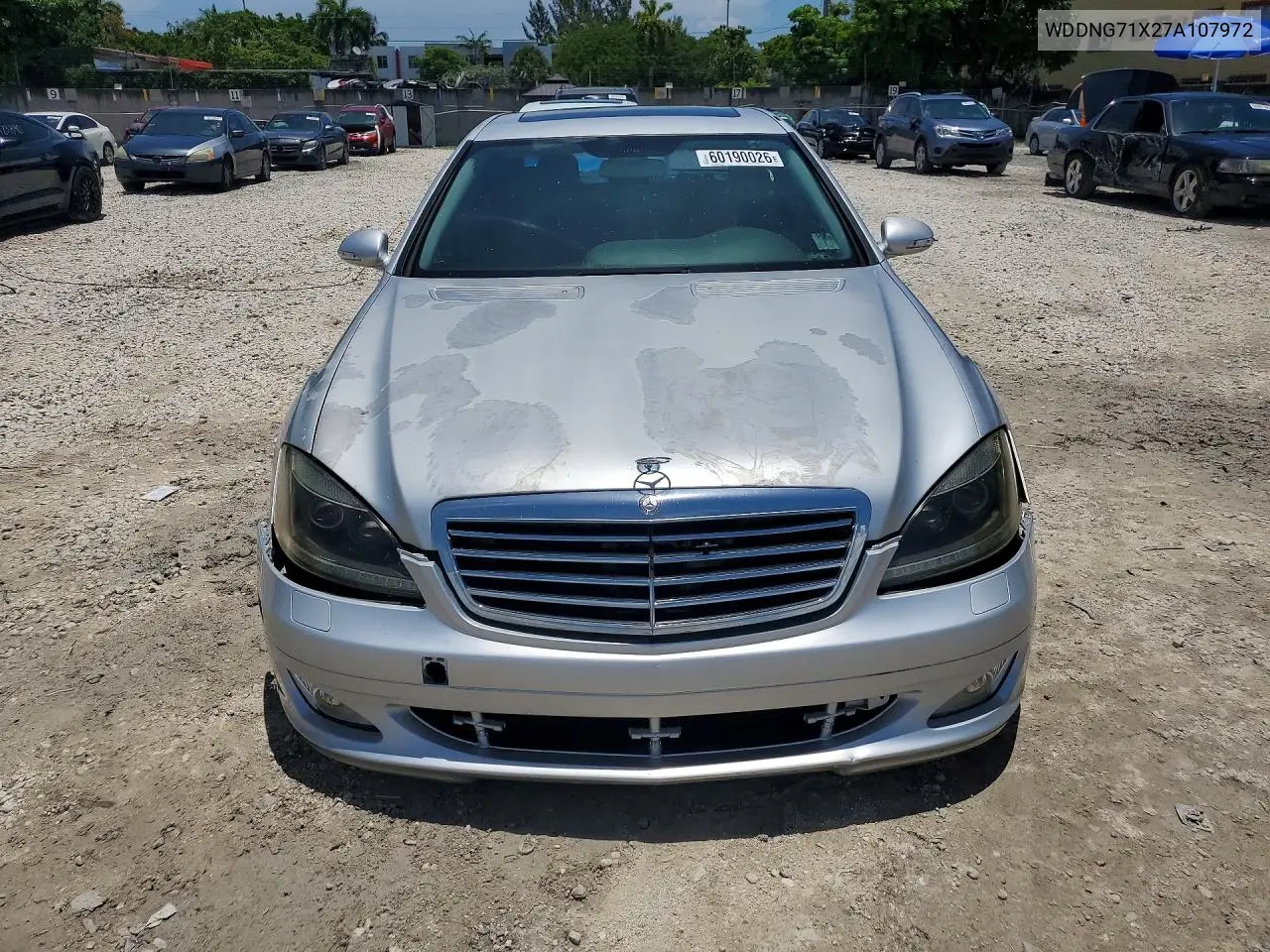 2007 Mercedes-Benz S 550 VIN: WDDNG71X27A107972 Lot: 60190026