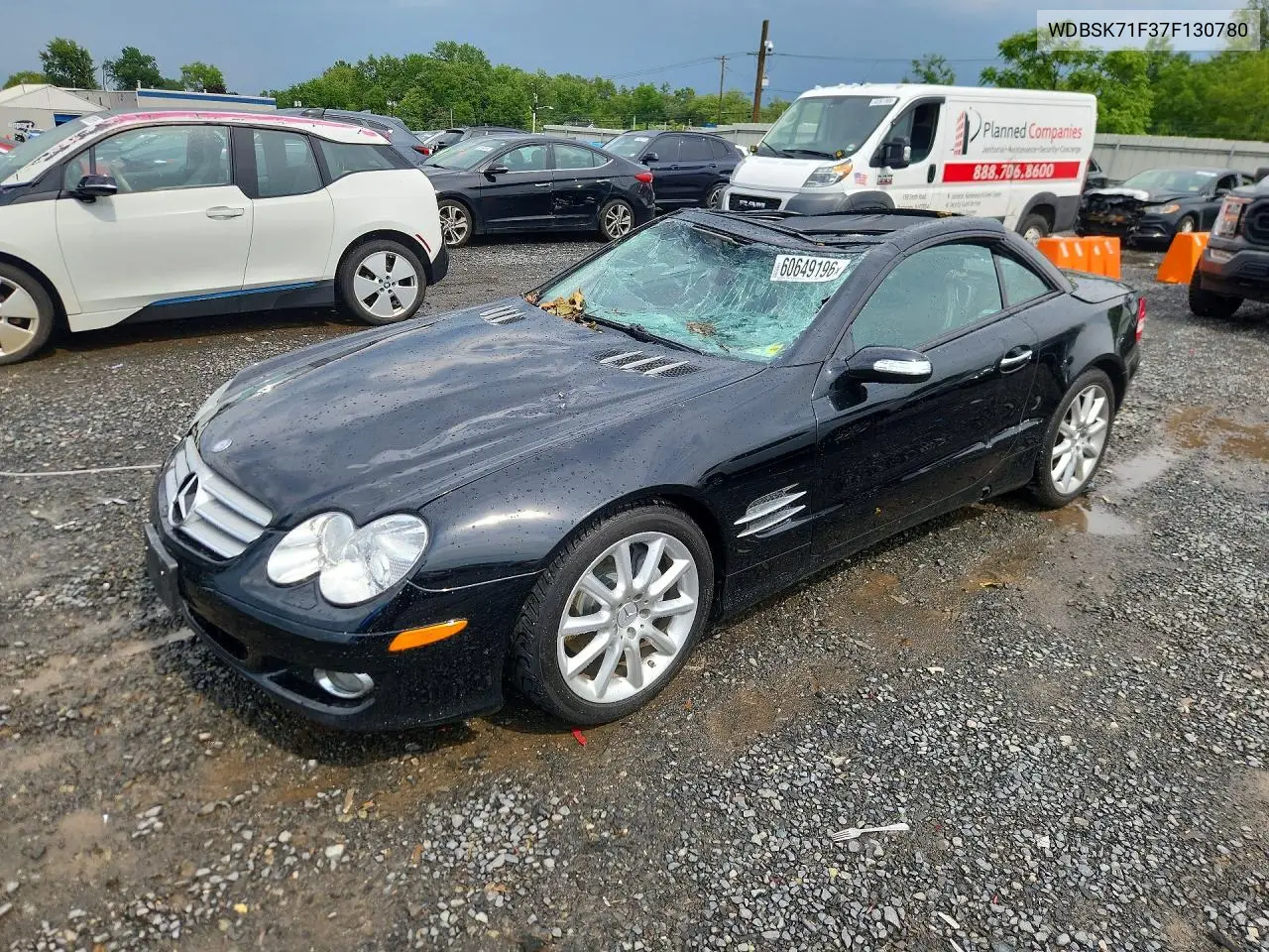2007 Mercedes-Benz Sl 550 VIN: WDBSK71F37F130780 Lot: 60649196