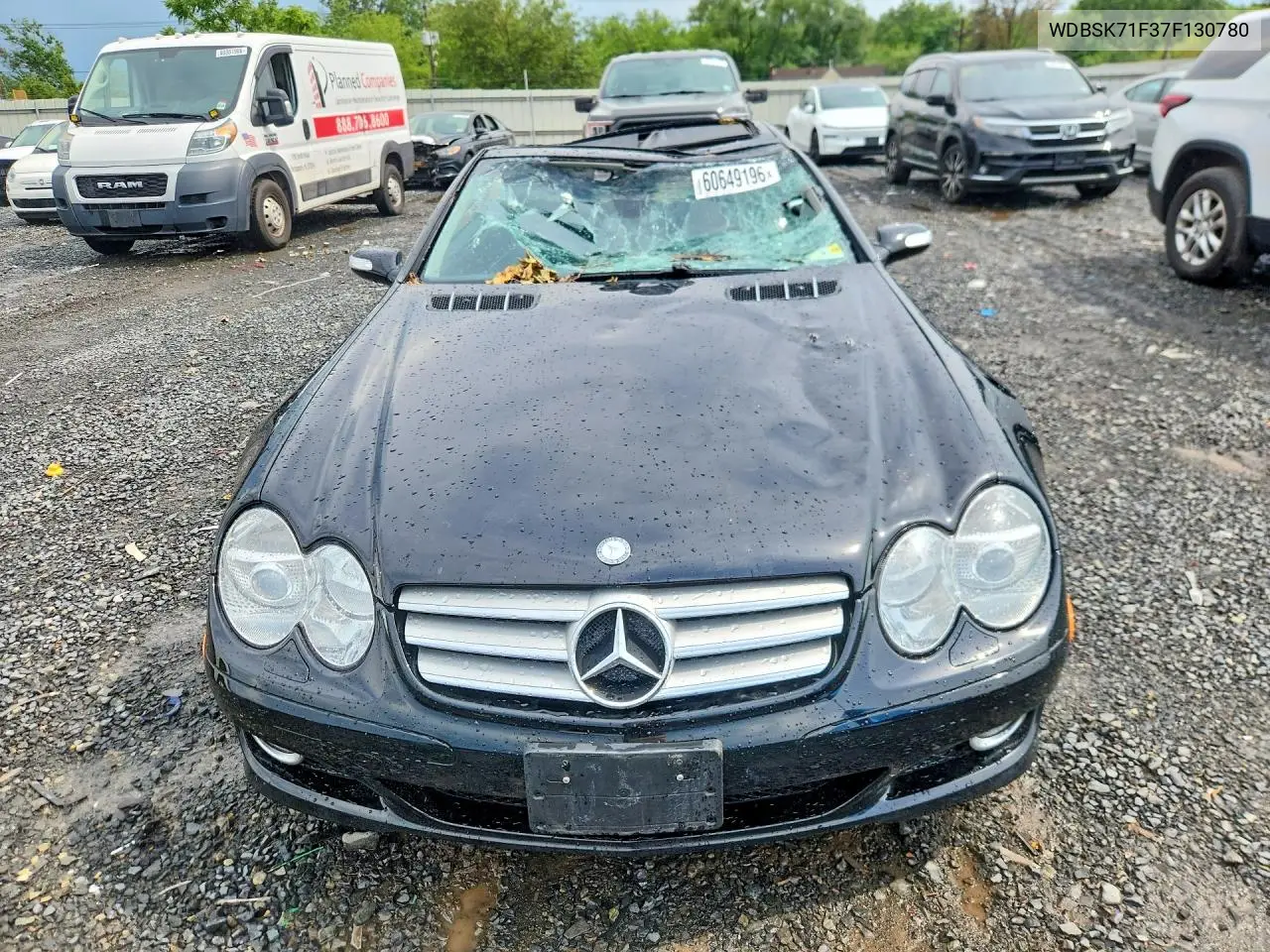 2007 Mercedes-Benz Sl 550 VIN: WDBSK71F37F130780 Lot: 60649196
