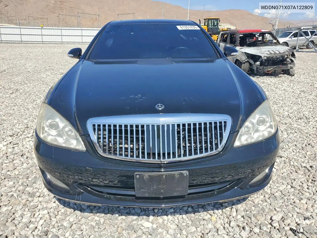 2007 Mercedes-Benz S 550 VIN: WDDNG71X07A122809 Lot: 61351436