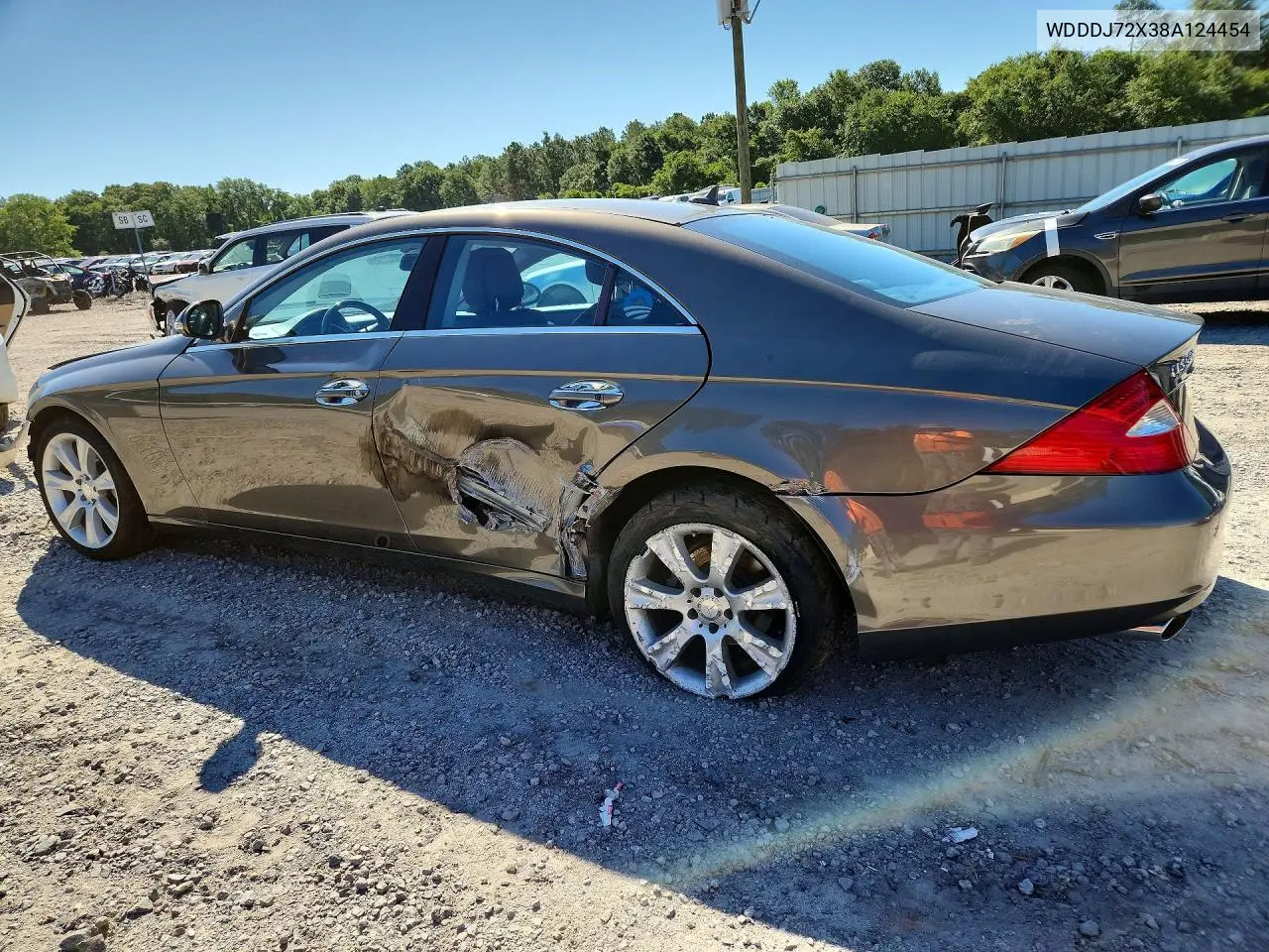 2008 Mercedes-Benz Cls 550 VIN: WDDDJ72X38A124454 Lot: 56065876