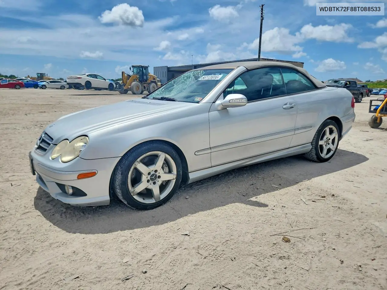 2008 Mercedes-Benz Clk 550 VIN: WDBTK72F88T088533 Lot: 56112006