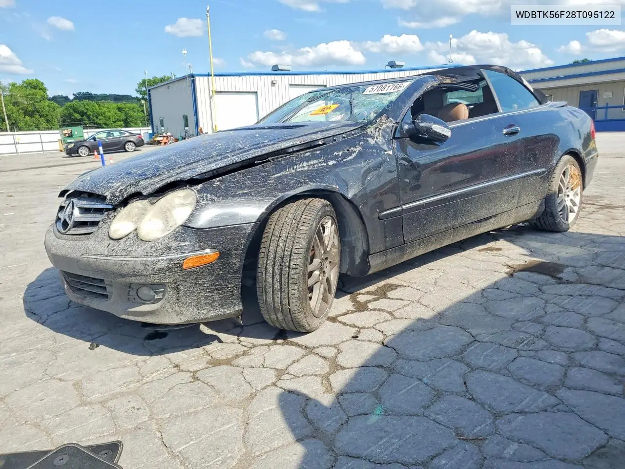 2008 Mercedes-Benz Clk 350 VIN: WDBTK56F28T095122 Lot: 57081766