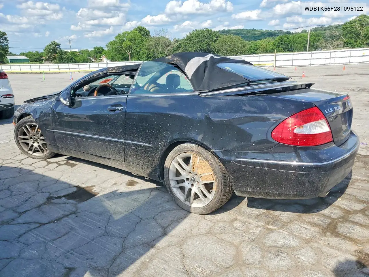 2008 Mercedes-Benz Clk 350 VIN: WDBTK56F28T095122 Lot: 57081766