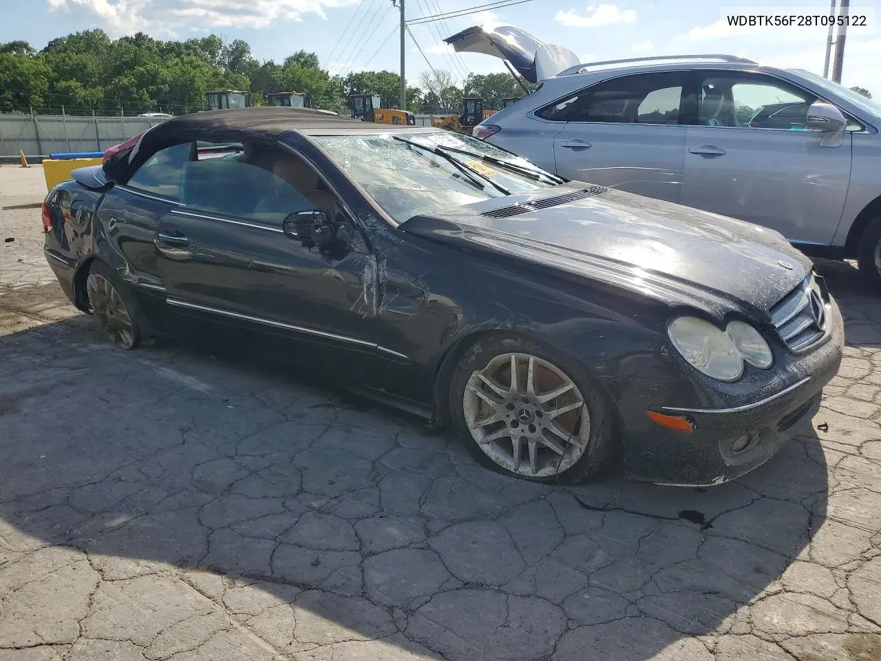 2008 Mercedes-Benz Clk 350 VIN: WDBTK56F28T095122 Lot: 57081766