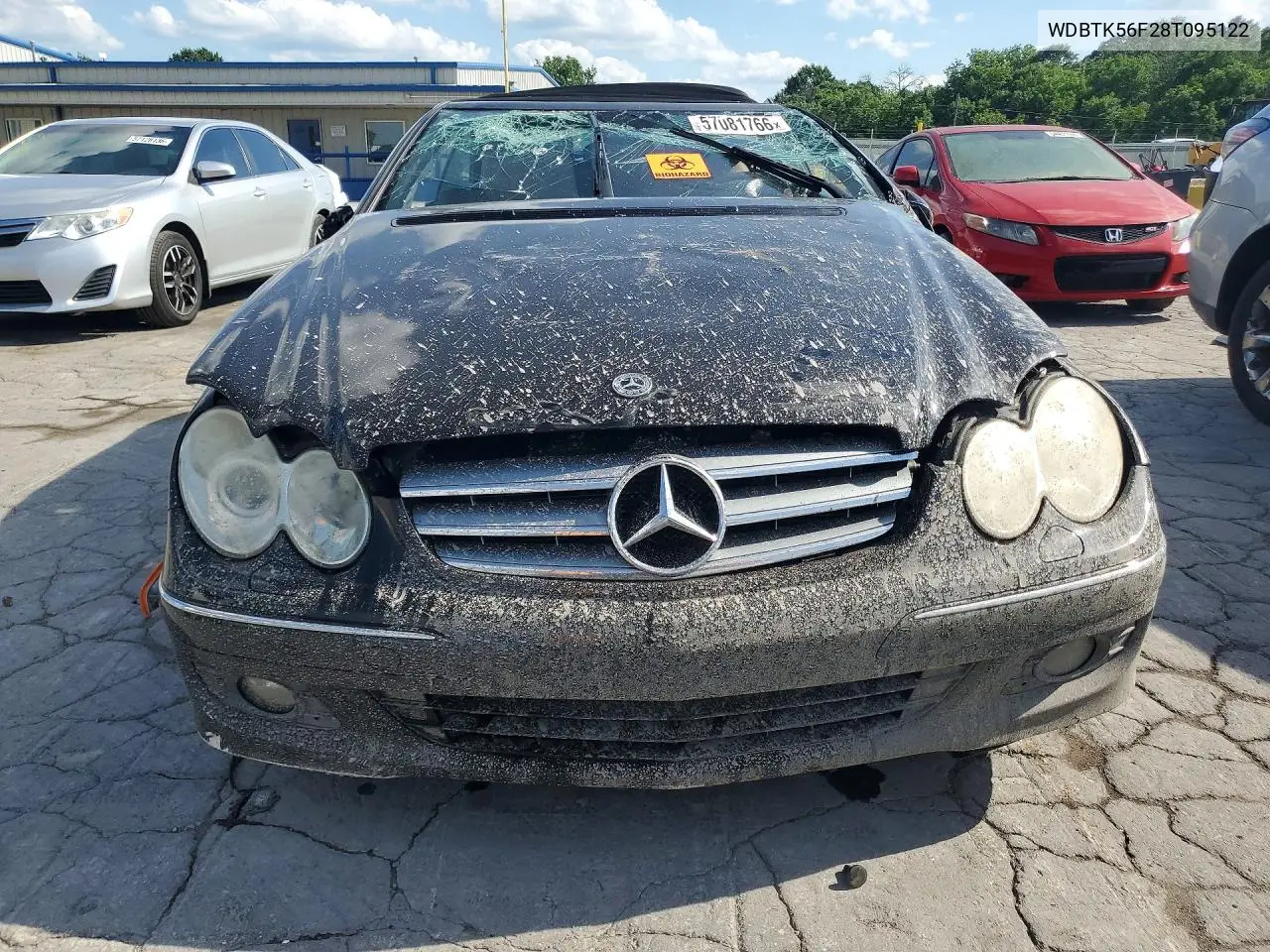 2008 Mercedes-Benz Clk 350 VIN: WDBTK56F28T095122 Lot: 57081766
