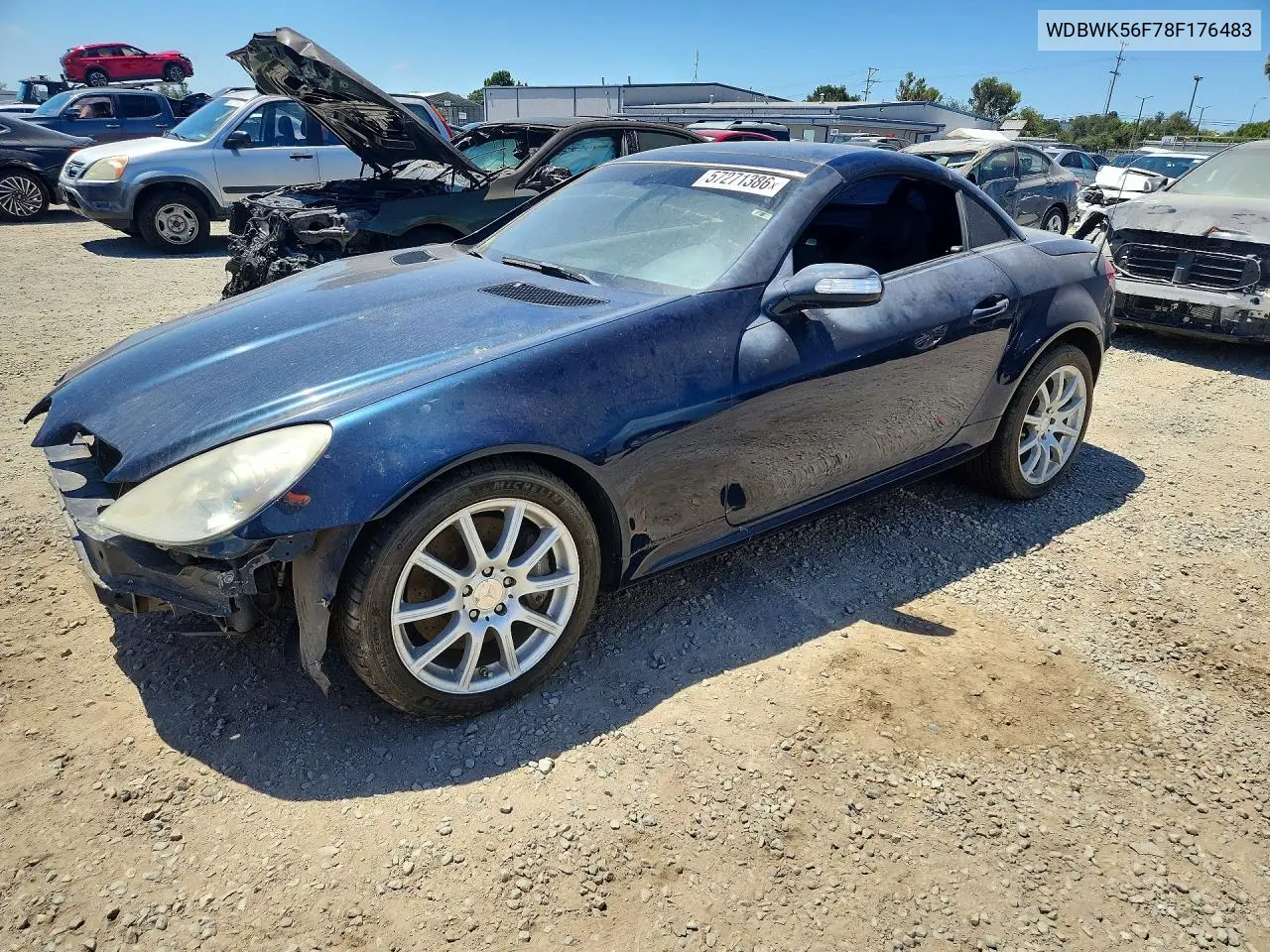 2008 Mercedes-Benz Slk 350 VIN: WDBWK56F78F176483 Lot: 57271386