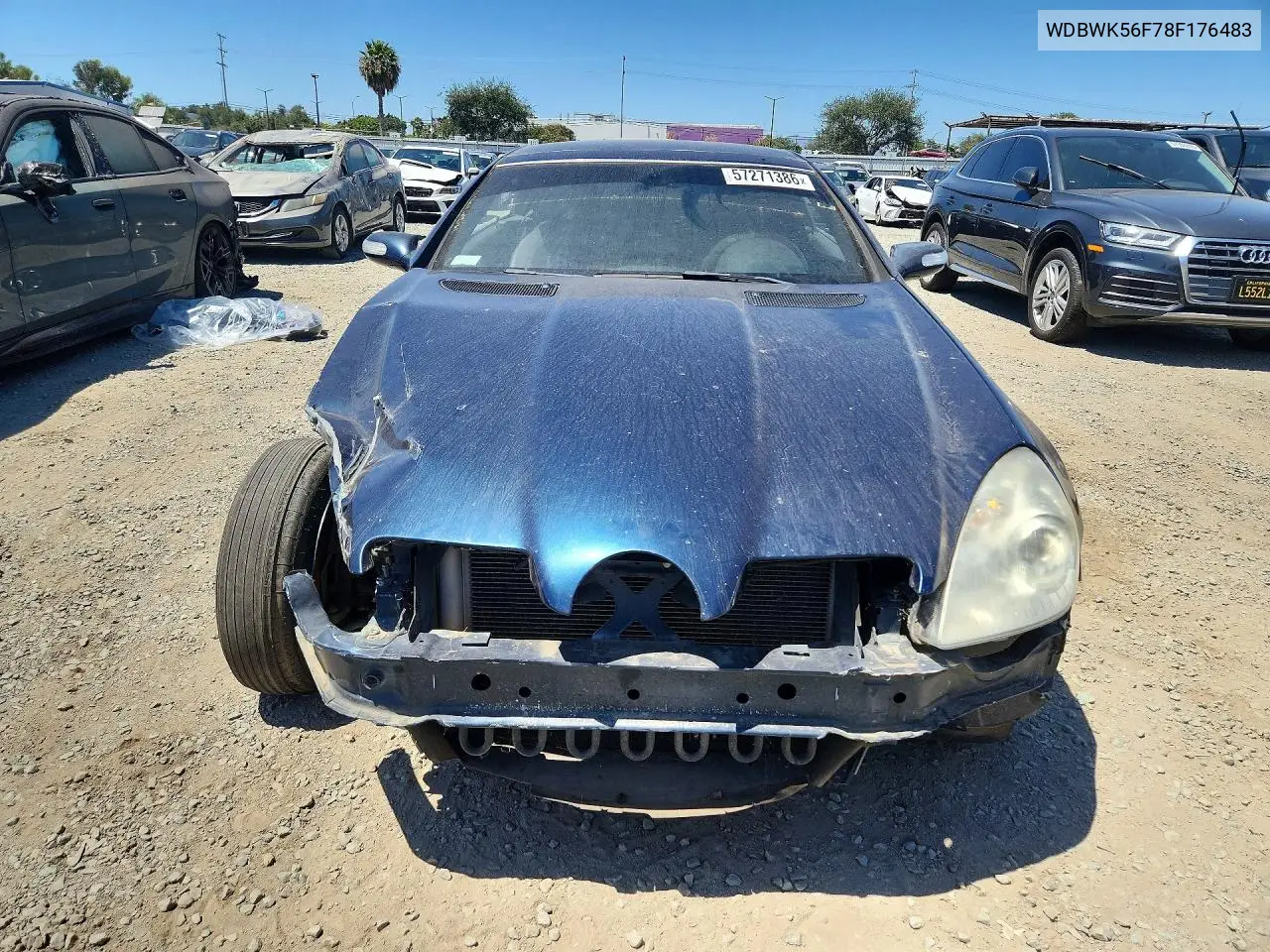 2008 Mercedes-Benz Slk 350 VIN: WDBWK56F78F176483 Lot: 57271386