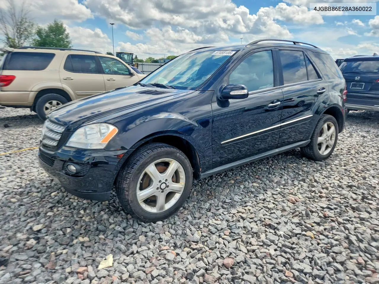 2008 Mercedes-Benz Ml 350 VIN: 4JGBB86E28A360022 Lot: 57488186