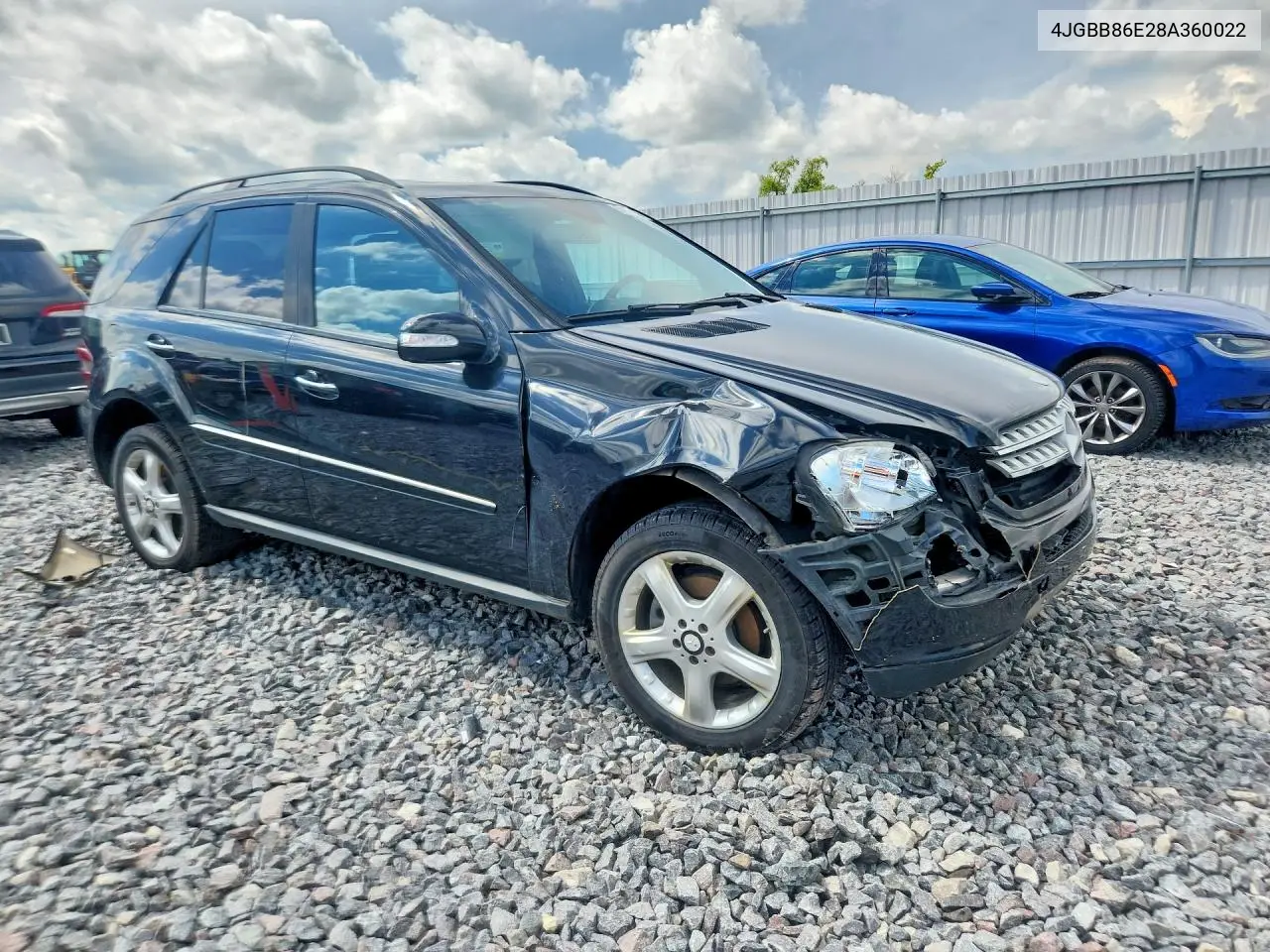 2008 Mercedes-Benz Ml 350 VIN: 4JGBB86E28A360022 Lot: 57488186