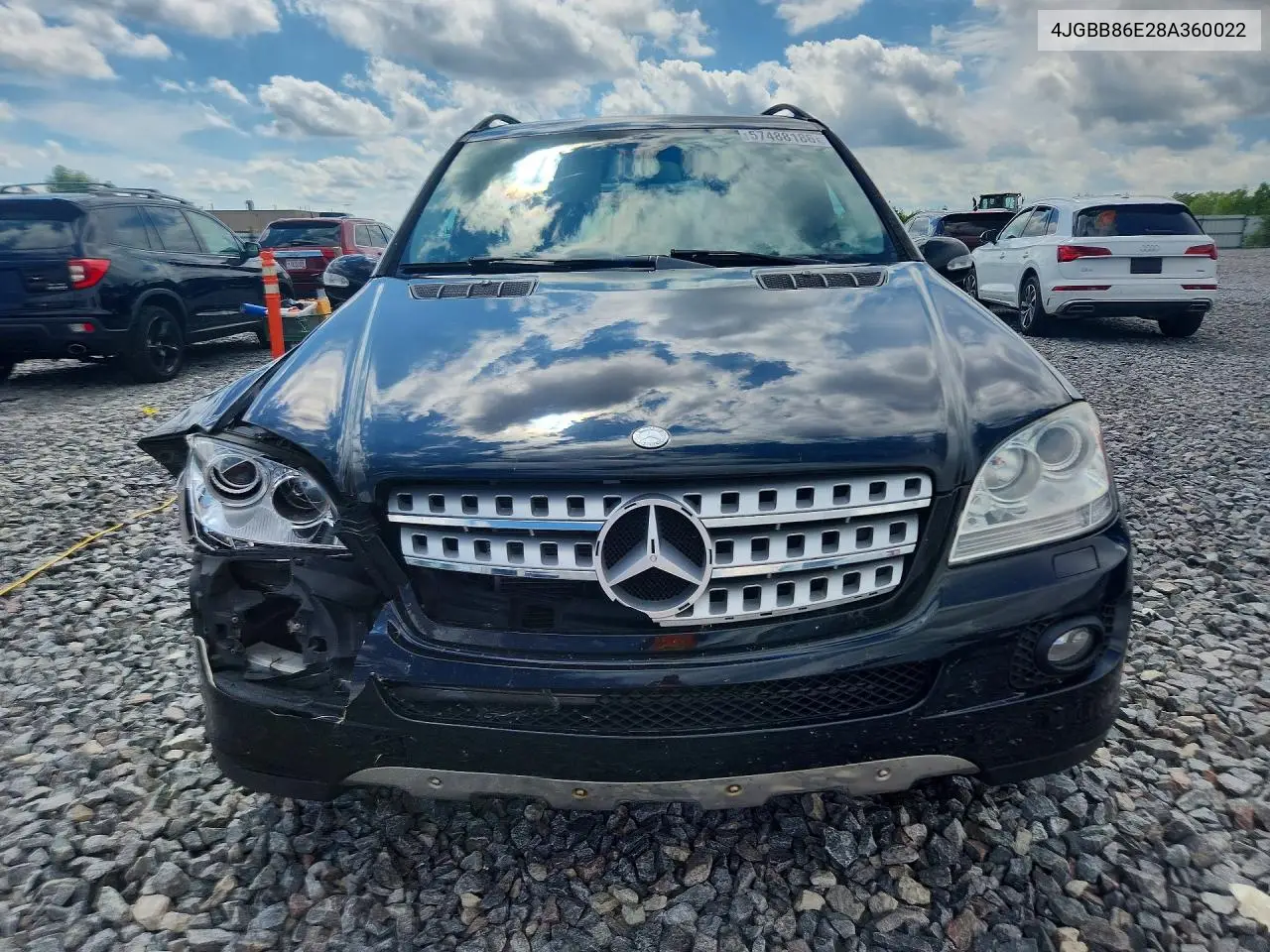 2008 Mercedes-Benz Ml 350 VIN: 4JGBB86E28A360022 Lot: 57488186