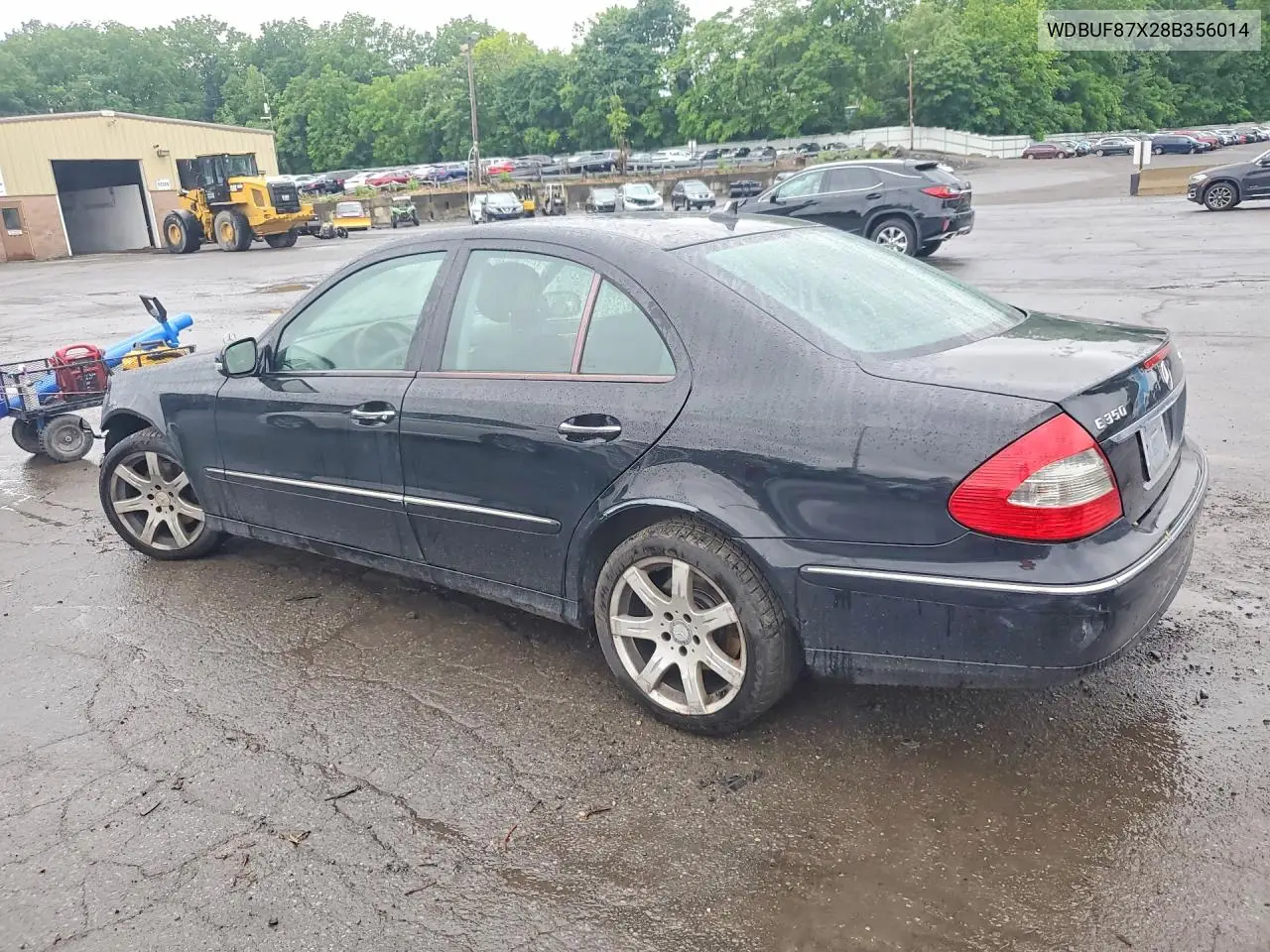 2008 Mercedes-Benz E 350 4Matic VIN: WDBUF87X28B356014 Lot: 58080316