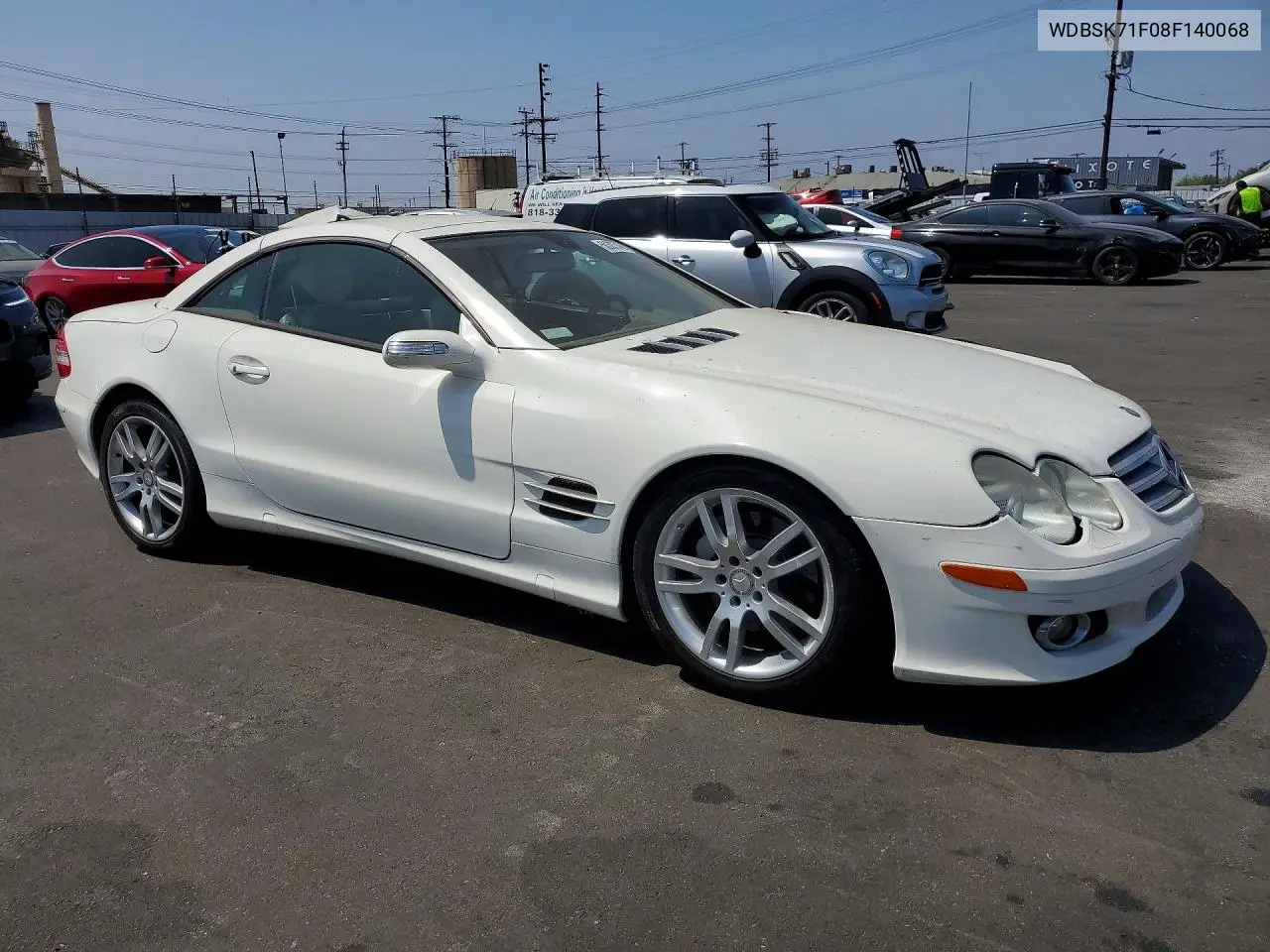 2008 Mercedes-Benz Sl 550 VIN: WDBSK71F08F140068 Lot: 58303746