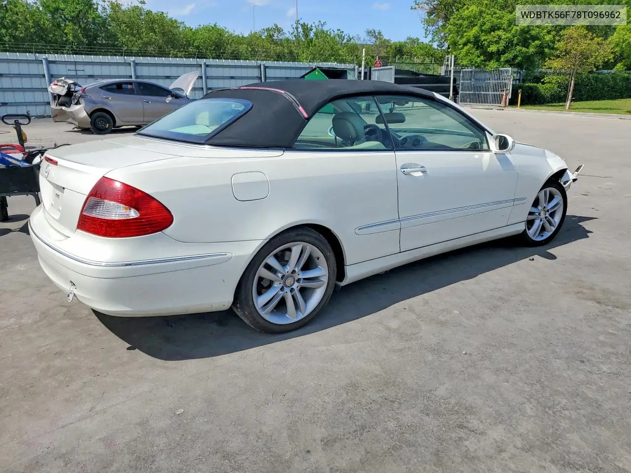 2008 Mercedes-Benz Clk 350 VIN: WDBTK56F78T096962 Lot: 58781116
