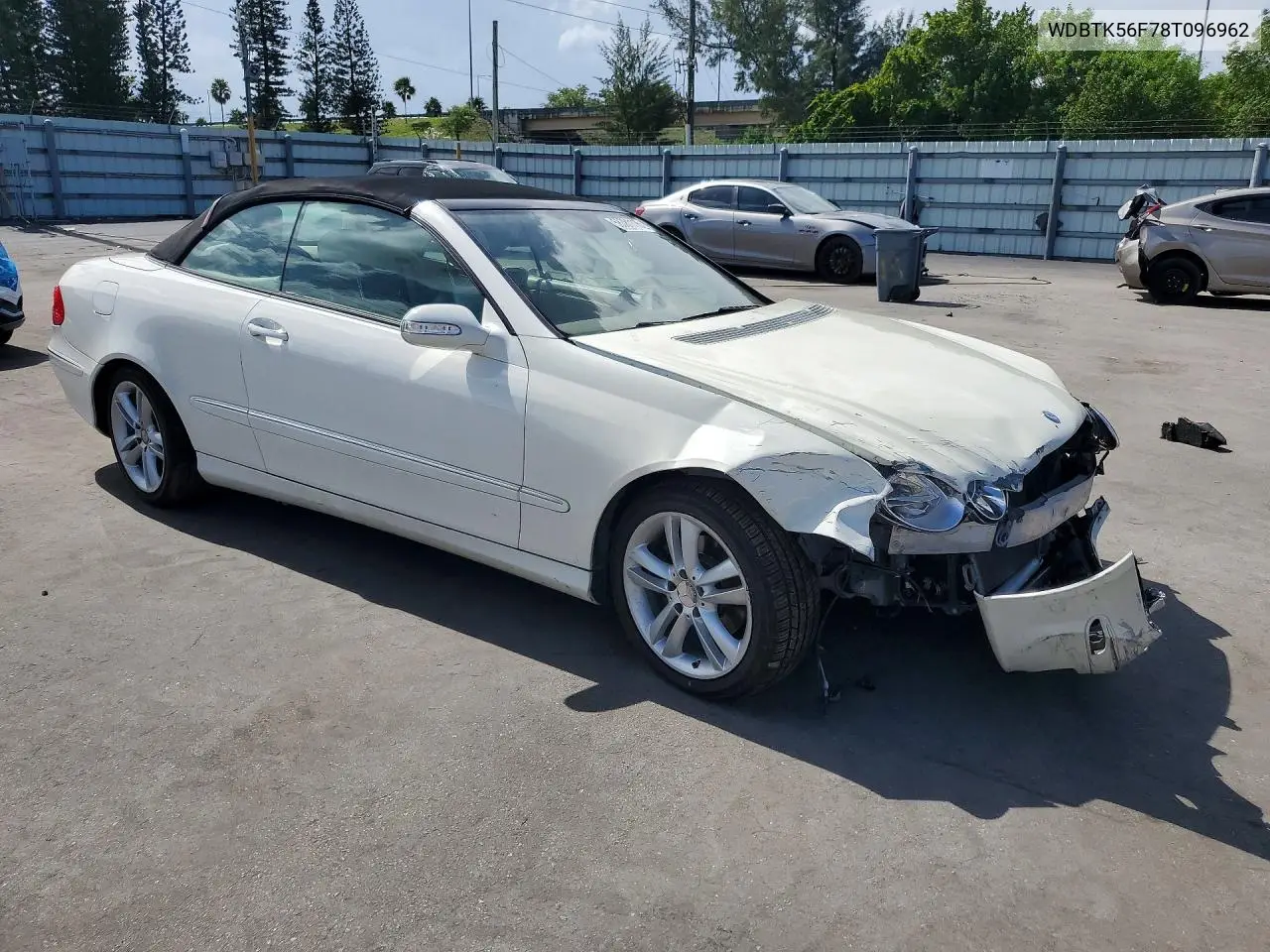 2008 Mercedes-Benz Clk 350 VIN: WDBTK56F78T096962 Lot: 58781116