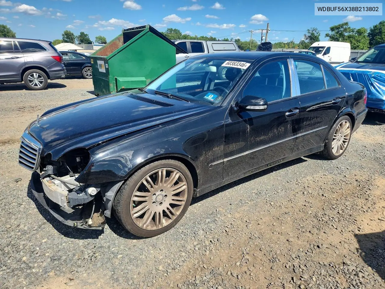 2008 Mercedes-Benz E 350 VIN: WDBUF56X38B213802 Lot: 60383346