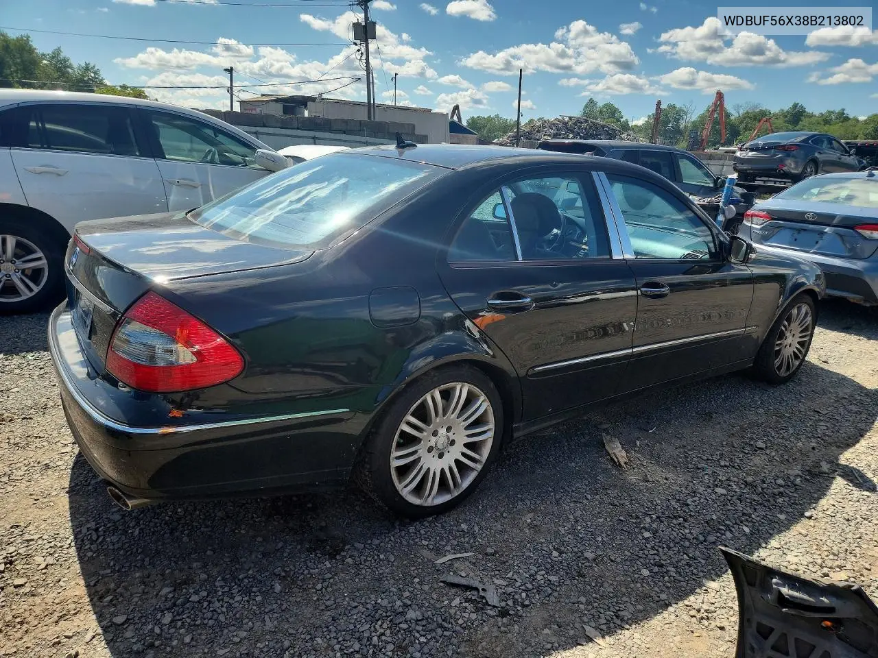 2008 Mercedes-Benz E 350 VIN: WDBUF56X38B213802 Lot: 60383346