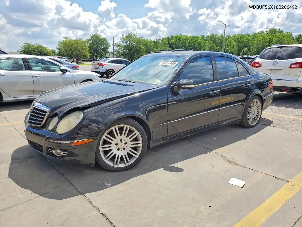 2008 Mercedes-Benz E 350 VIN: WDBUF56X18B206492 Lot: 60719146