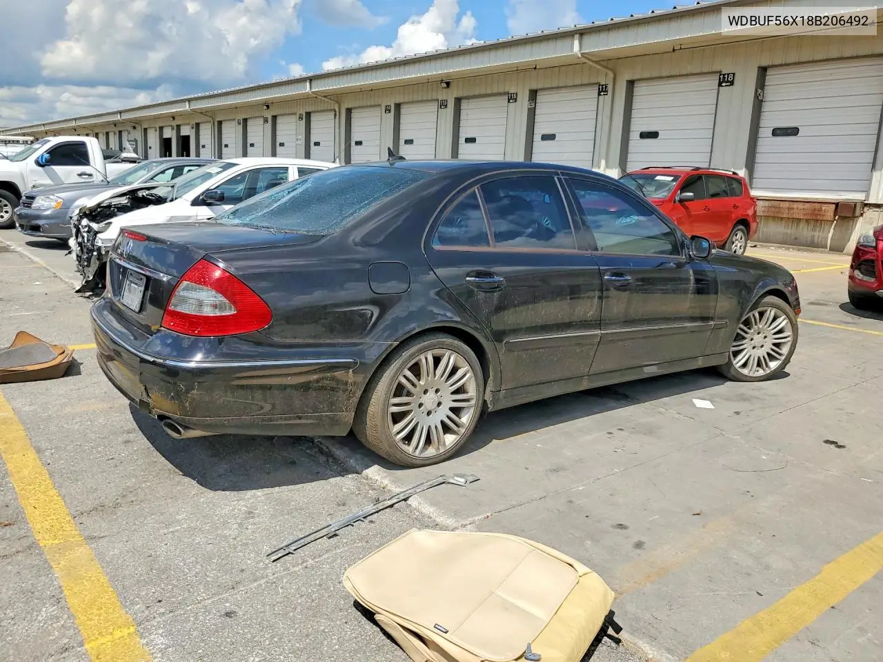 2008 Mercedes-Benz E 350 VIN: WDBUF56X18B206492 Lot: 60719146