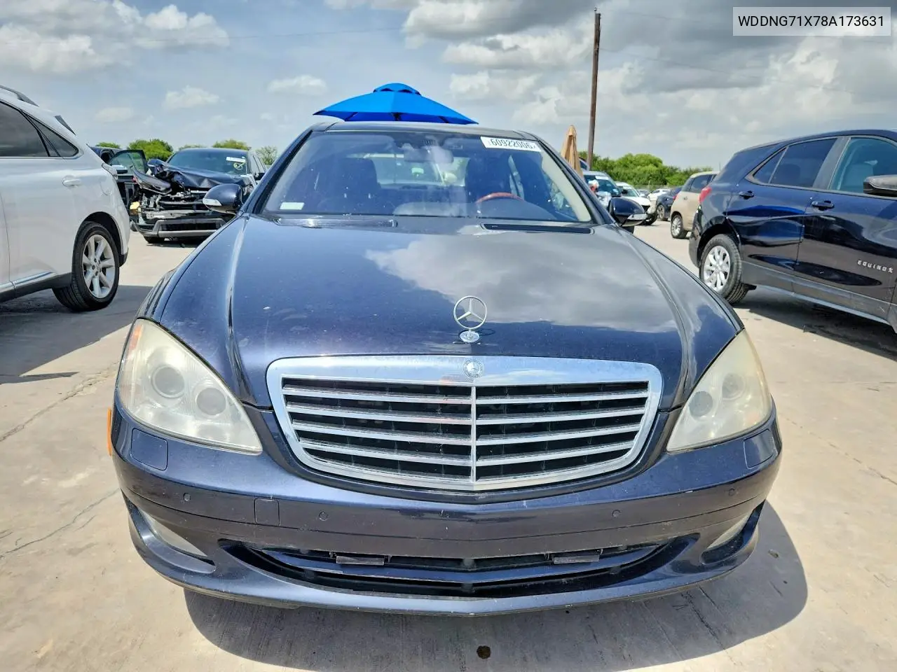 2008 Mercedes-Benz S 550 VIN: WDDNG71X78A173631 Lot: 60922006