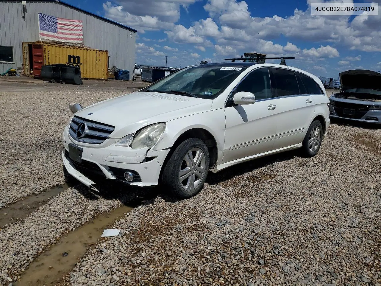 2008 Mercedes-Benz R 320 Cdi VIN: 4JGCB22E78A074819 Lot: 61204116