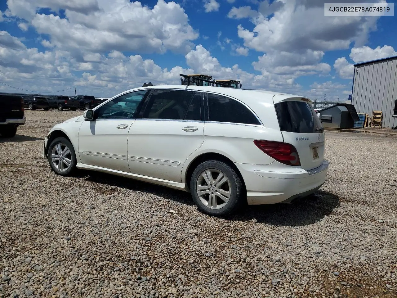 2008 Mercedes-Benz R 320 Cdi VIN: 4JGCB22E78A074819 Lot: 61204116