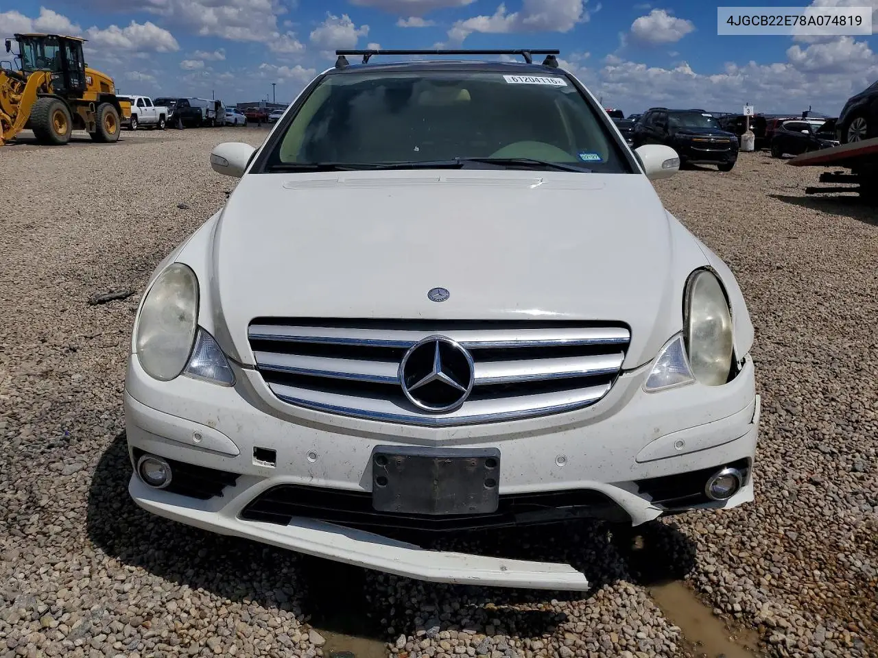 2008 Mercedes-Benz R 320 Cdi VIN: 4JGCB22E78A074819 Lot: 61204116