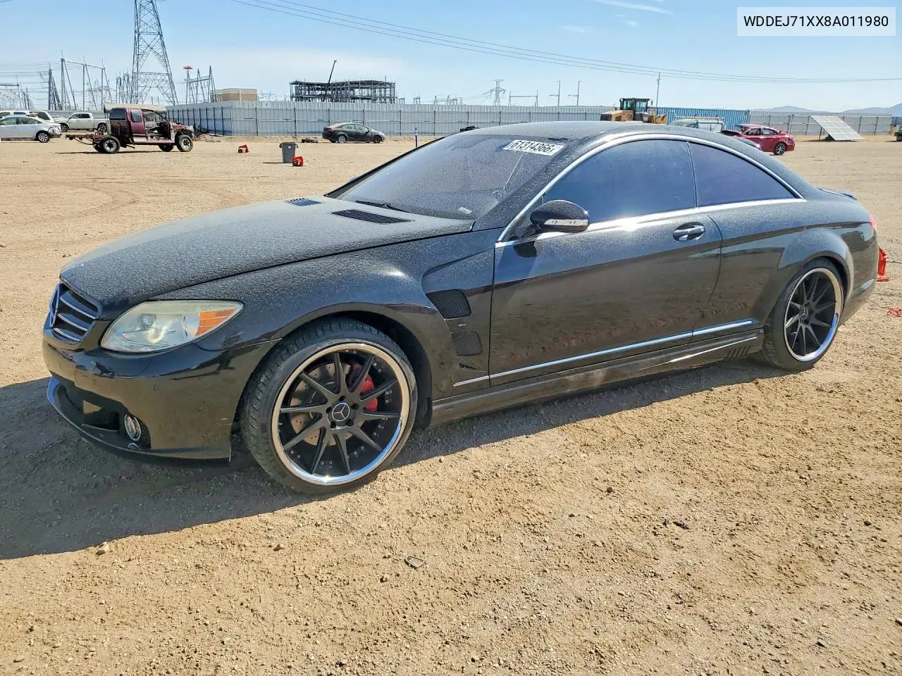 2008 Mercedes-Benz Cl 550 VIN: WDDEJ71XX8A011980 Lot: 61314366