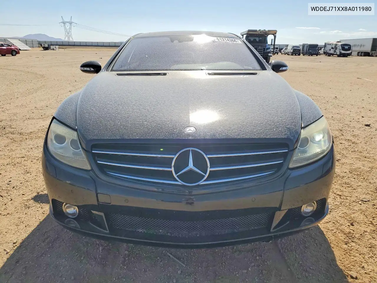 2008 Mercedes-Benz Cl 550 VIN: WDDEJ71XX8A011980 Lot: 61314366