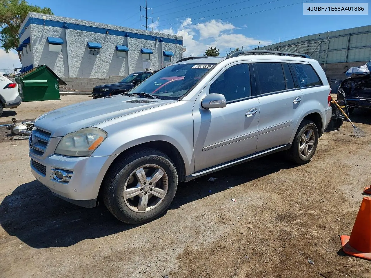 2008 Mercedes-Benz Gl 450 4Matic VIN: 4JGBF71E68A401886 Lot: 61607376