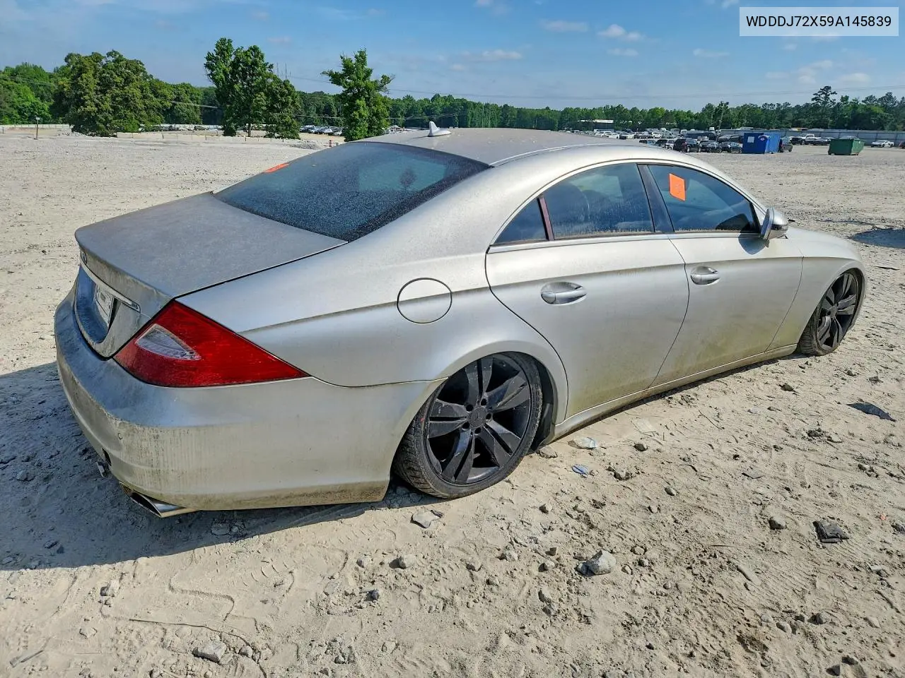 2009 Mercedes-Benz Cls 550 VIN: WDDDJ72X59A145839 Lot: 52939116