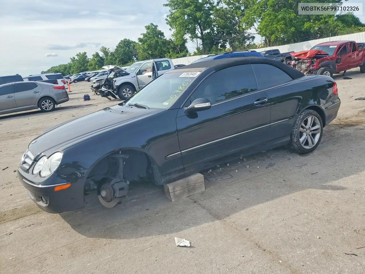 2009 Mercedes-Benz Clk 350 VIN: WDBTK56F99T102326 Lot: 57863946